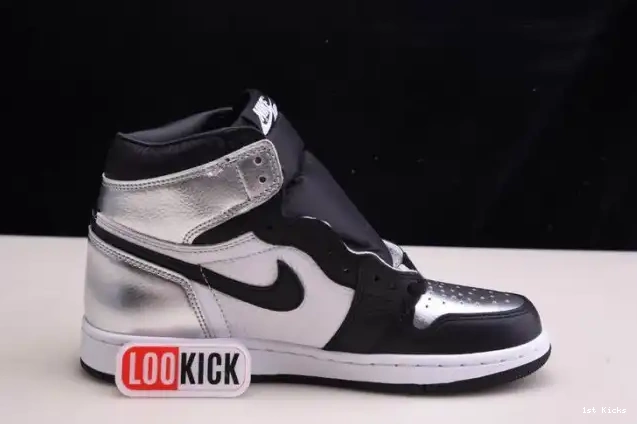 1st Kicks WMNS SILVER 1 HIGH CD0461-001 OG AIR JORDAN TOE 0527